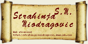Strahinja Miodragović vizit kartica